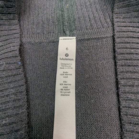 Lululemon Sit In Lotus Wrap II Style Number: W4ANWS Black Size 6 - Picture 13 of 14